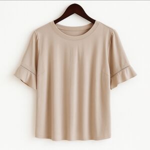 The Limited Peach Ballet Barbie Cottagecore Angelcore Pastel Ruffle Sleeve Sz XL